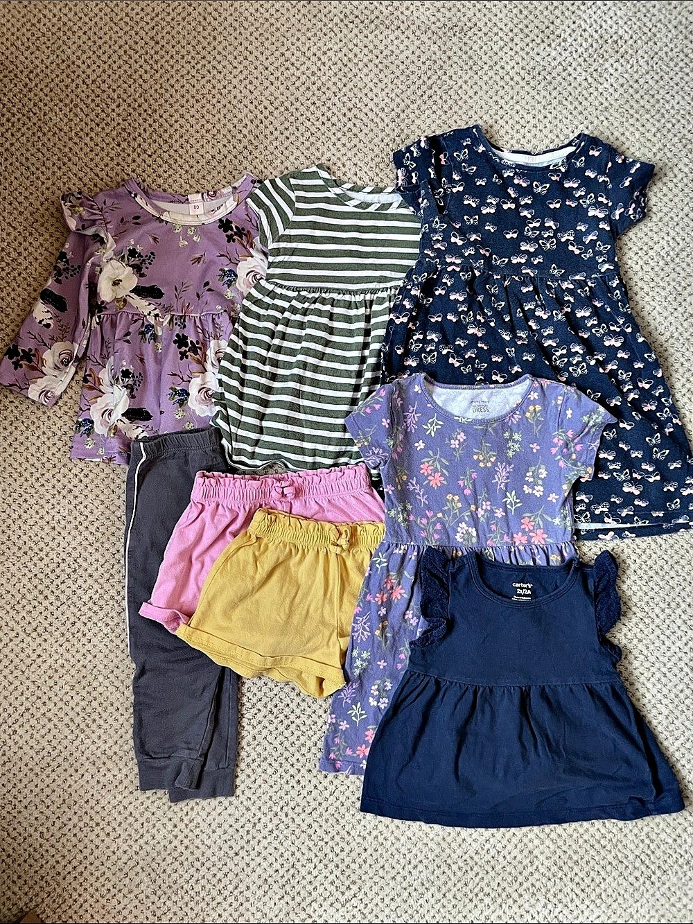 Girls Dress & Clothing Lot Size 18-24M and 2T